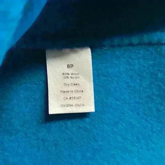 Talbots turquoise wool skirt size 8 petite - Picture 5 of 5